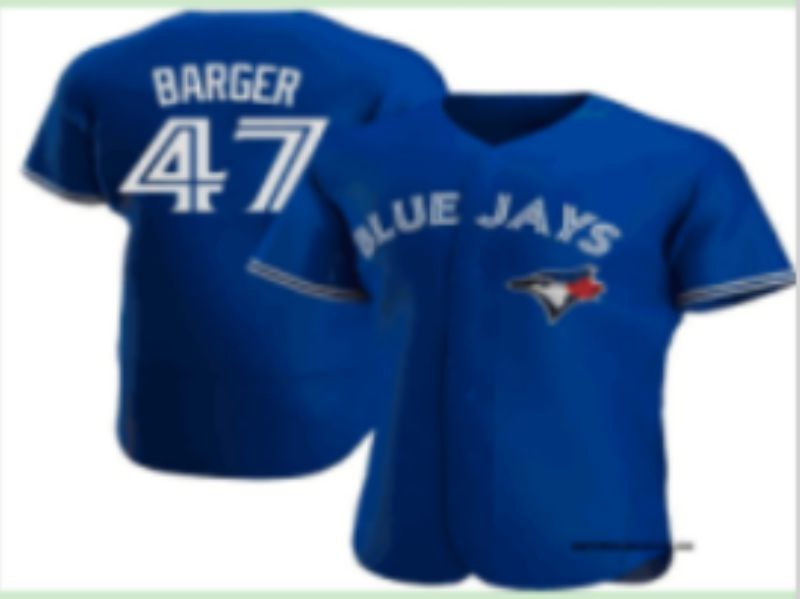 Men Toronto Blue Jays 47 Barger Blue Game 2025 Nike MLB Jersey style 005